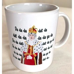 God Save The Queen King Royal Anthem Ceramic Funny Humor Coffee Tea Cup Mug